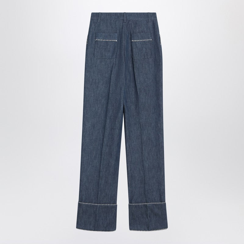 Valentino Pantaloni - Blu | c82243b963e399eebbb218975685a33e64878cde