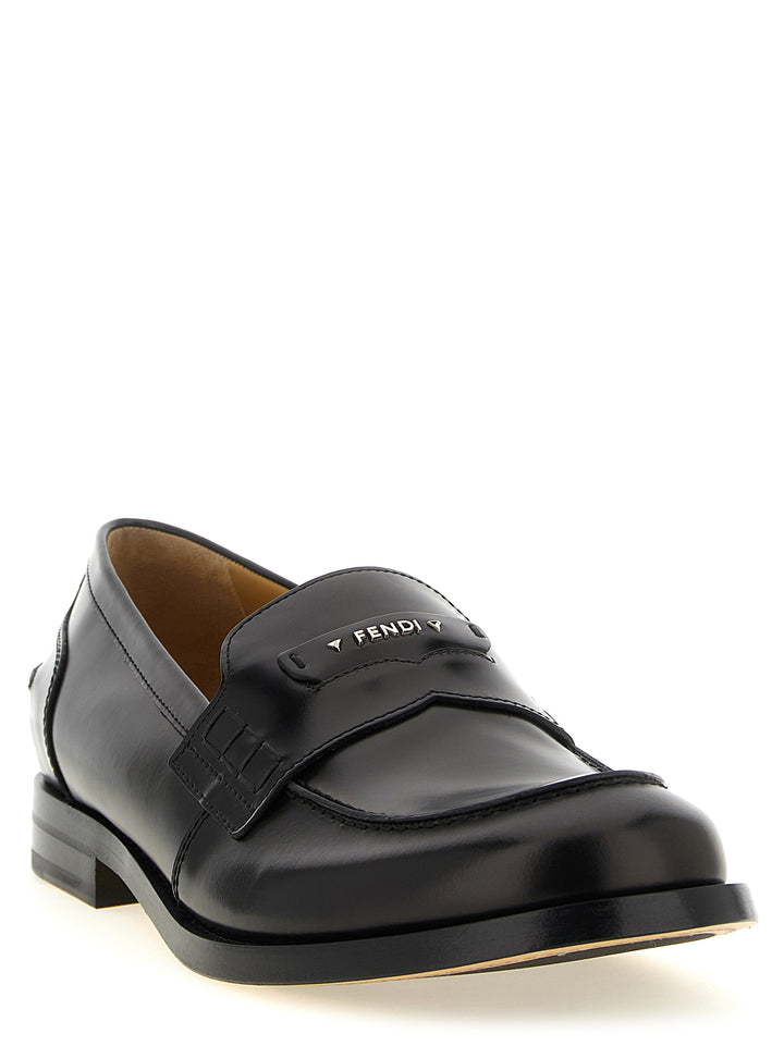 Fendi Fendi Ateneo Mocassini - Nero | fb6637a120e05bdf53bdaa5b0ab33156596ed867
