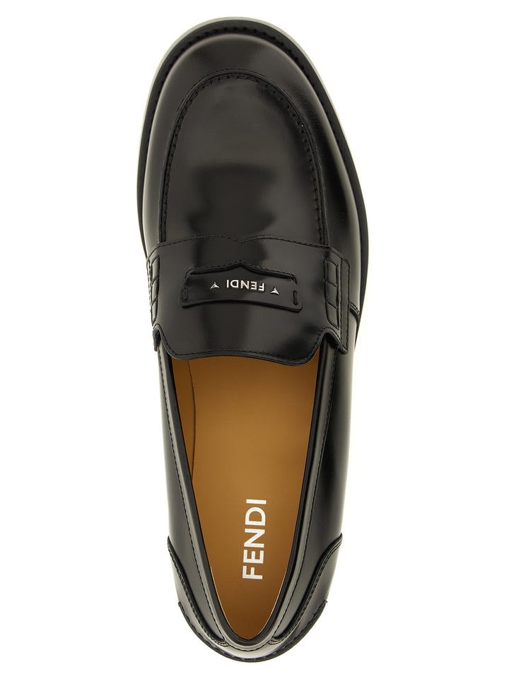 Fendi Fendi Ateneo Mocassini - Nero | cf02081c689fe149c3c56745b9f7a15f3f127dd6