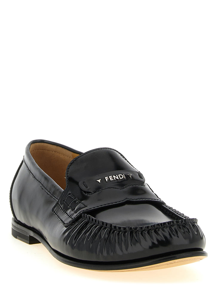 Fendi Fendi Scrunch Mocassini - Nero | 0b5f322f8109ca0f72027ba3e4434aae0cef19e5