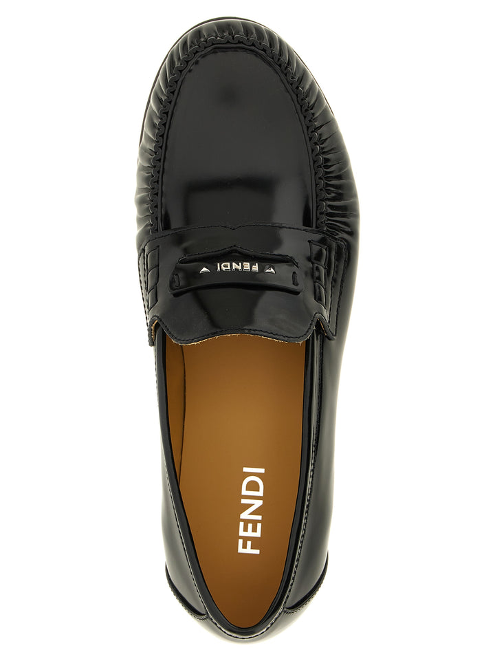 Fendi Fendi Scrunch Mocassini - Nero | e07d63604434824dbe6560e86714fe14f49d43c6