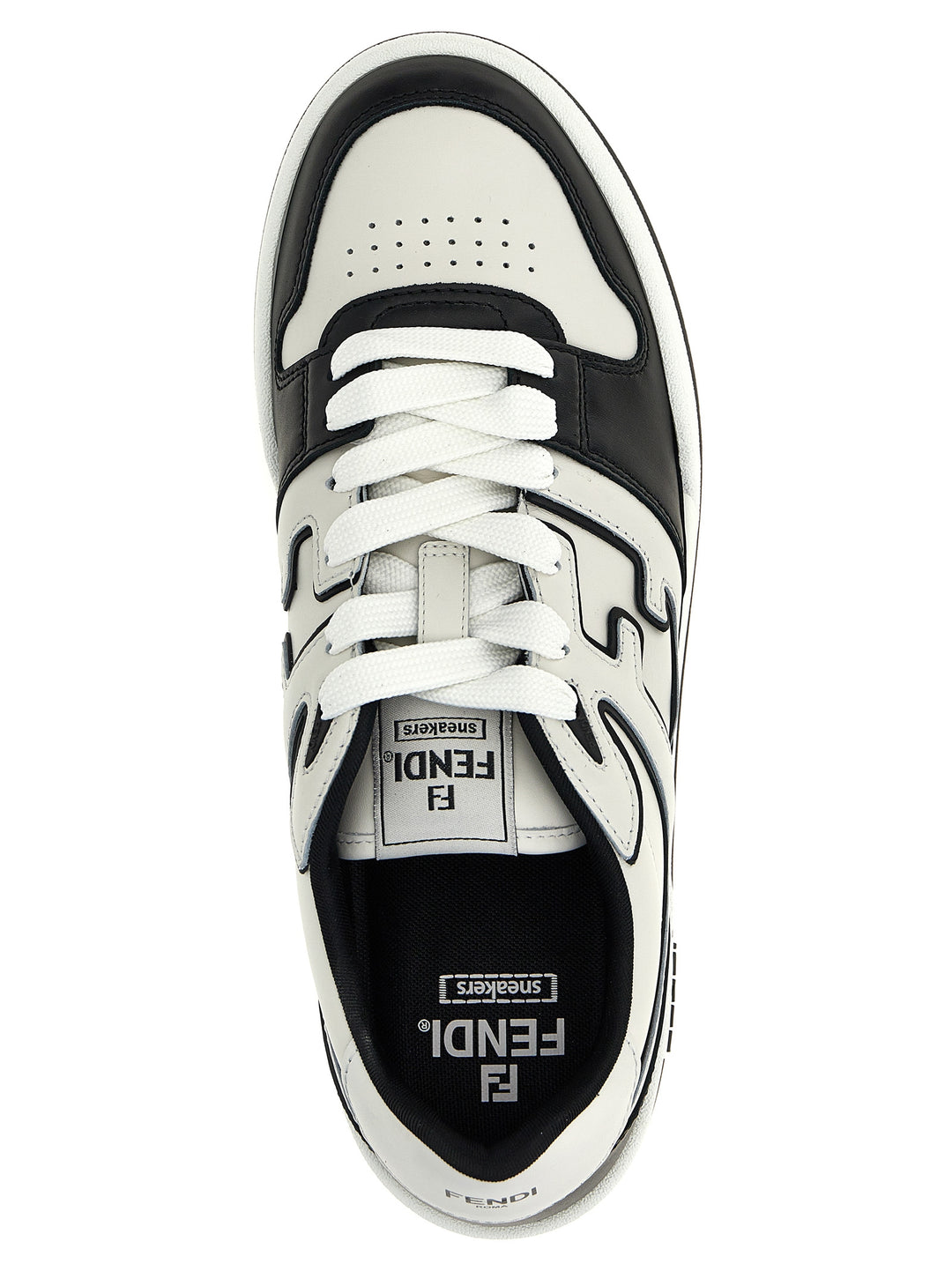 Fendi Fendi Match Sneakers - Bianco/Nero | 5ee14ae4fc690b6611a856cdb3f18e7339e0862b