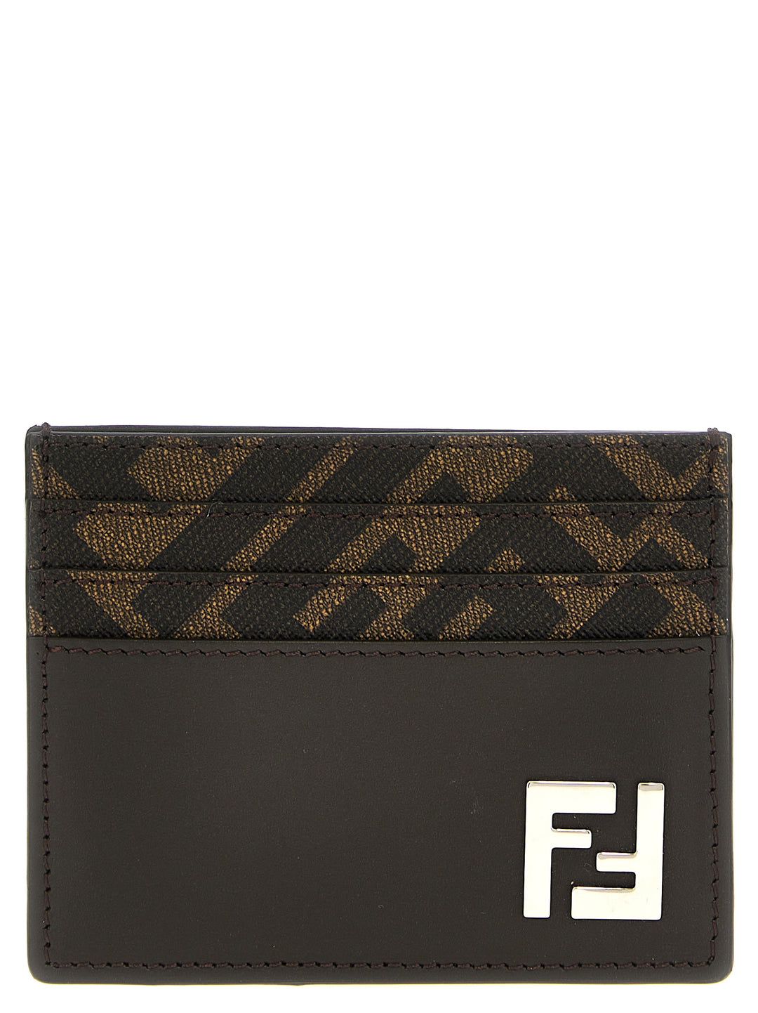 Fendi Squared Ff Portafogli - Marrone | 140e0bc313a605ca0780806251887a354cbd08f1