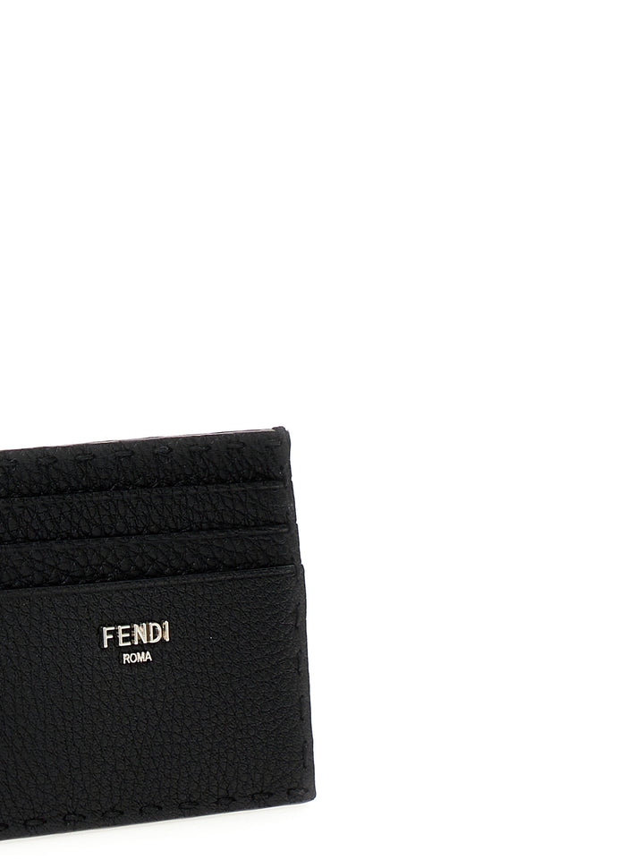 Fendi Selleria Cardholder Portafogli - Nero | bd23cb49aaf6612c5f2121aacca2231b234b8660