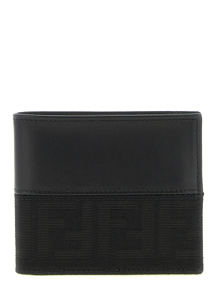 Fendi Ff Jacquard Wallet Portafogli - Nero | bcbd1eb0f5a159e8c056ec43be7647f8969ce367