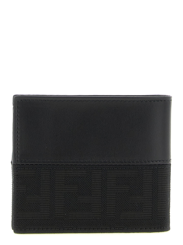 Fendi Ff Jacquard Wallet Portafogli - Nero | e1a80f336342d8177cf787586fe144bb3e7628f0