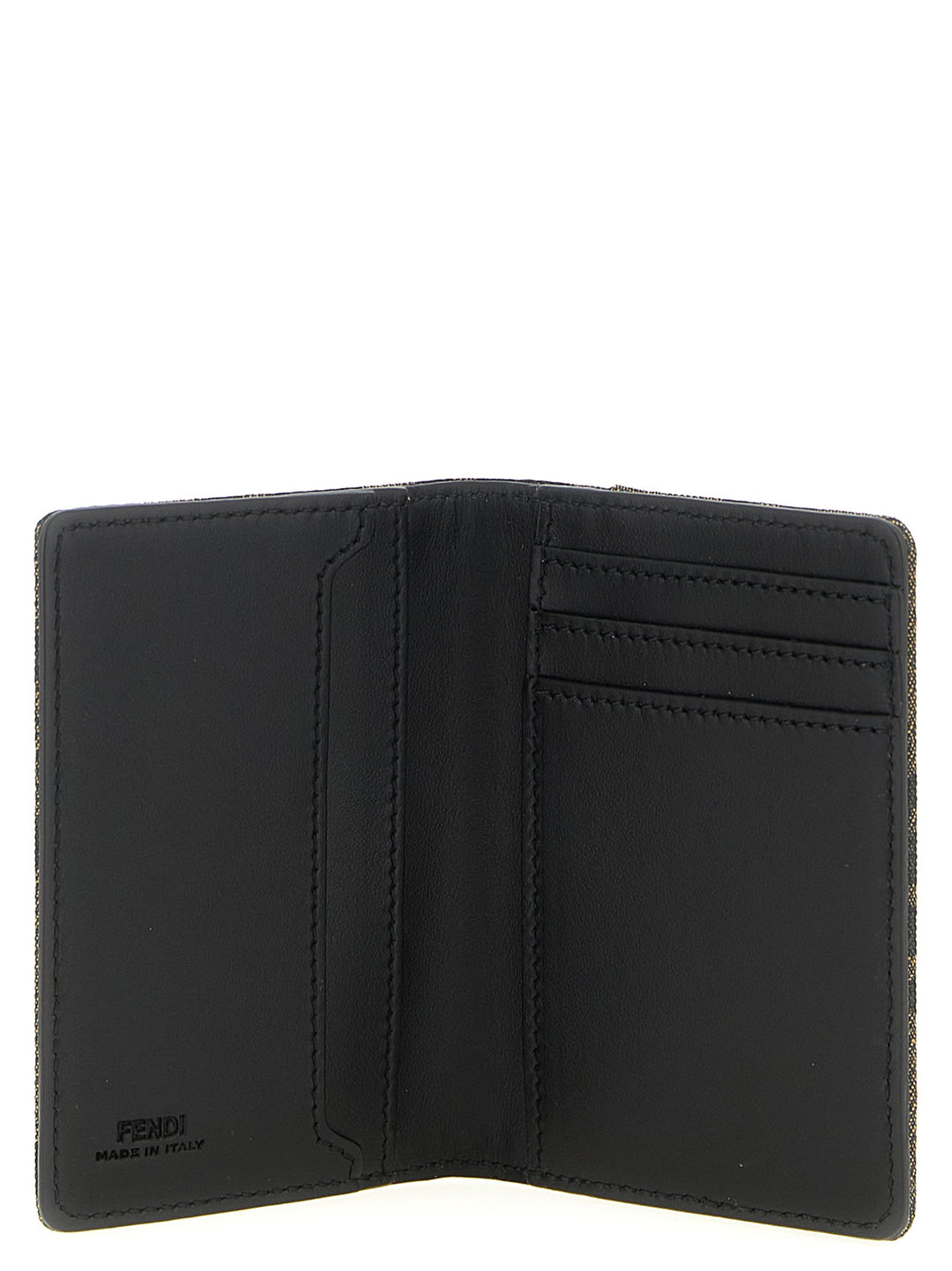 Fendi Ff Card Case Portafogli - Marrone | 876ea73a4981acce30c91757a6d9d7e86a598e8e