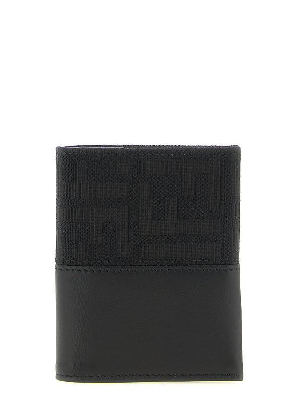 Ff Jacquard Cardholder Portafogli Nero