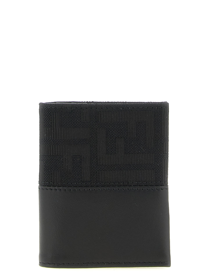 Fendi Ff Jacquard Cardholder Portafogli - Nero | 1a838ccb06c4886a43450bfef71fff18e371b38b