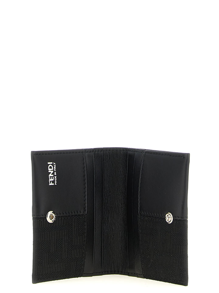 Fendi Ff Jacquard Cardholder Portafogli - Nero | 44ec8cc60a14cbfe0ebca22ebca5cee377337ec4