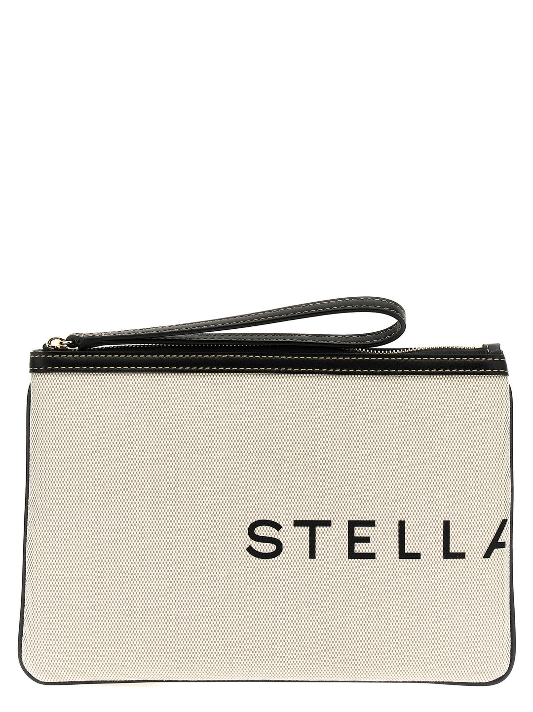 Stella Mccartney Logo  Bag Clutch - Beige | a60ba53c3967c60944af4ed99a56de4976e6119a