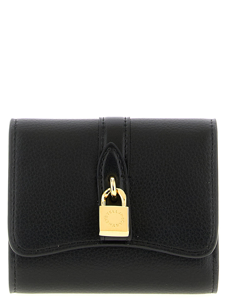 Stella Mccartney Stella Rider Trifold Portafogli - Nero | 05b9585af80a1ee9a6ee352564f50cf409bc5d28