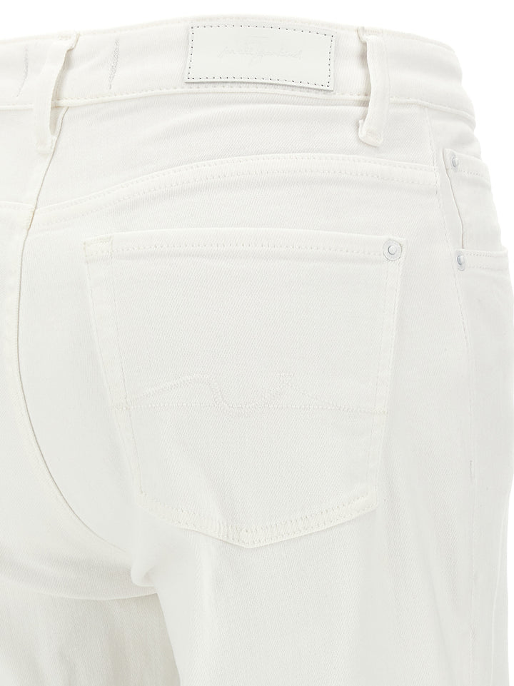 7 For All Mankind Calie Jeans - Bianco | 2cc395e89396ec7efcb3f0c07bede01f4089f604