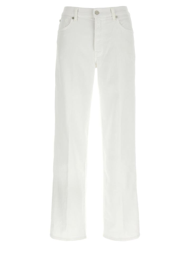 7 For All Mankind Stovepipe Jeans - Bianco | da7026b3bd52962cbf2a4ab210cd9bc25c7fc506