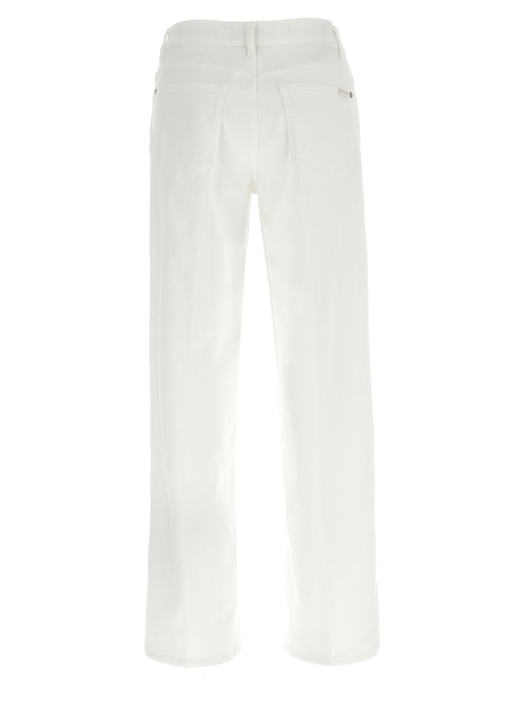 7 For All Mankind Stovepipe Jeans - Bianco | 2484066d243e38d87552e597858d5afeee3fa0c6