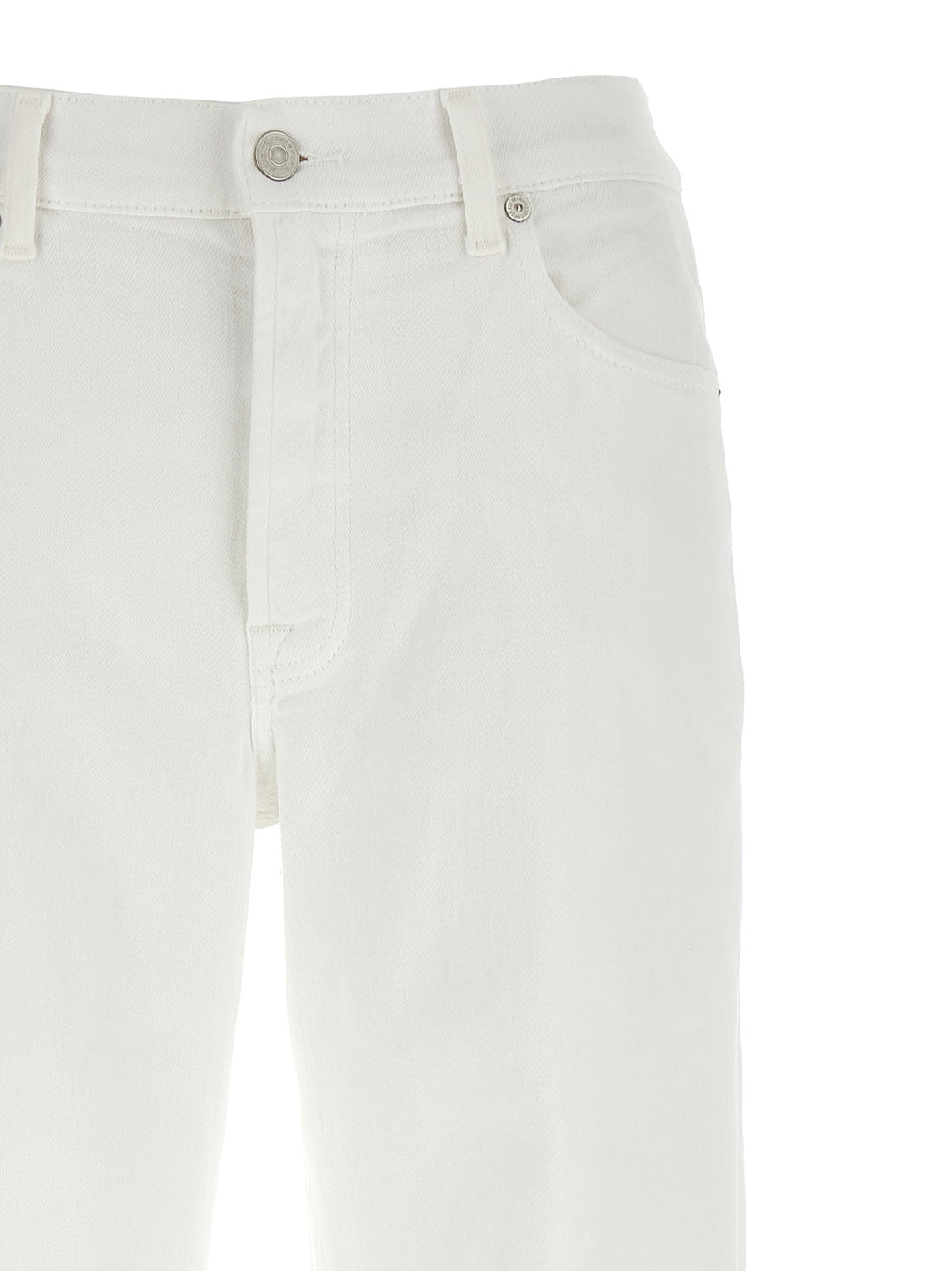 7 For All Mankind Stovepipe Jeans - Bianco | e8f2549997bc1b9edafb21b2cf7740778f23642d