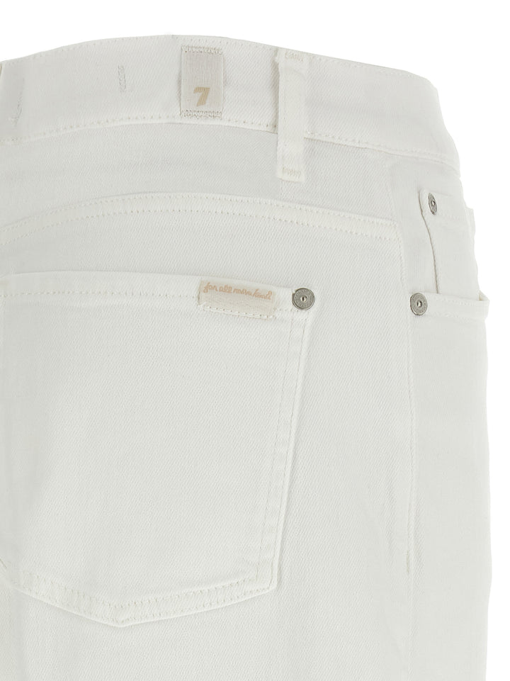 7 For All Mankind Stovepipe Jeans - Bianco | aeff568ba03f0e29d64a18be43e35a5ffda17ec3
