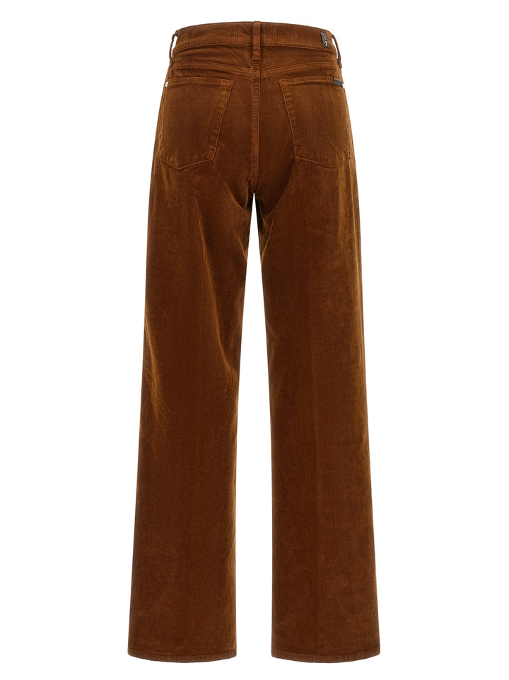 7 For All Mankind Stovepipe Straight Pantaloni - Marrone | b00ce1e31a9ec24dd08897a94dae8d3c9687a4fe