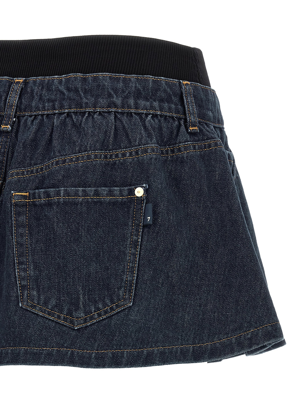 7 For All Mankind Banded Mini Gonne - Blu | 0911d5c24db8b63a0885e215b7b544214ef3afef