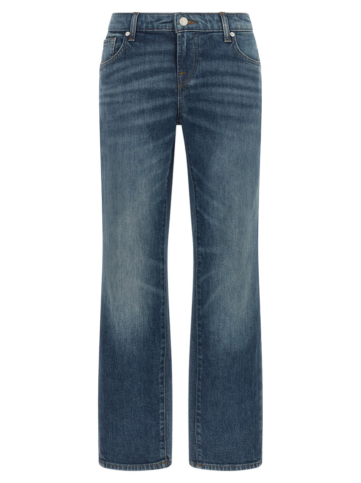 7 For All Mankind Low Cigarette Jeans - Blu | 697a4937587fd965d1d82768af93403df8f06f82