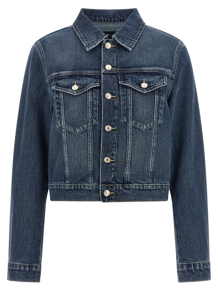 7 For All Mankind Darted Shrunken Puffer Jackets - Blu | 8205d3ae6c9eb720dbff9ce14f54662ab4a88a91