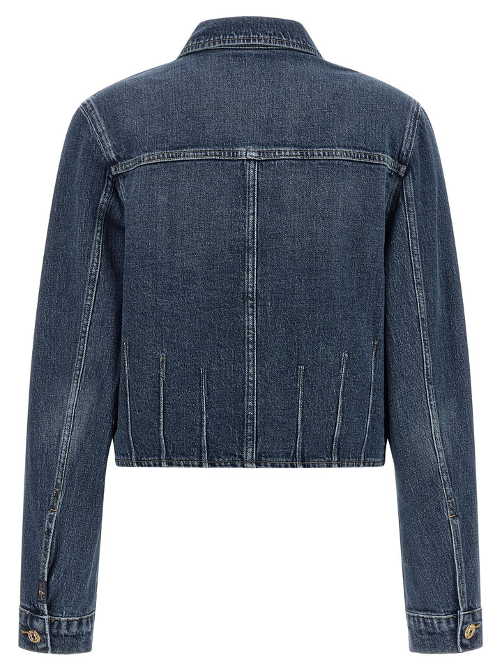 7 For All Mankind Darted Shrunken Puffer Jackets - Blu | 499f914c21902bc82dd202fcfc1eeb8eabe4a1b7