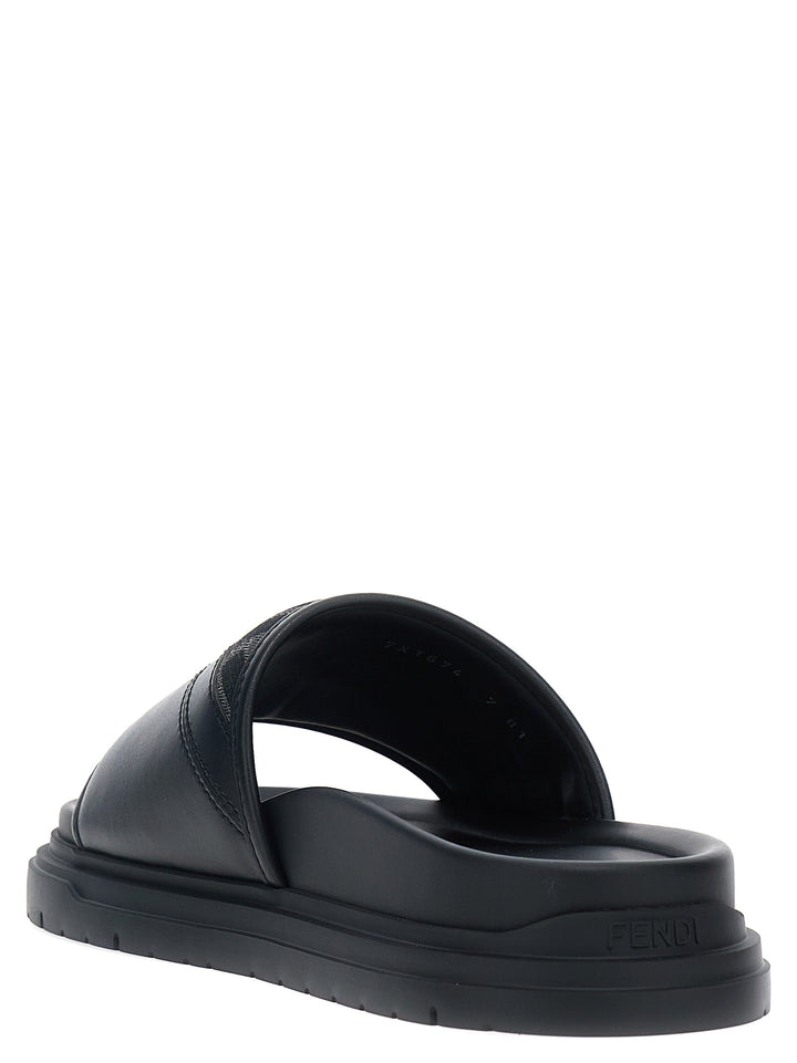 Fendi Fendi Diagonal Sandali - Nero | a039a11d57709c18dab254a62f1de3e82ee7ff33