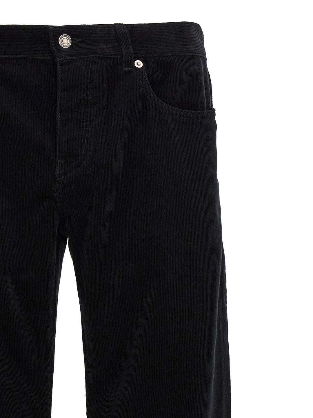 Saint Laurent Corduroy Trousers Pantaloni - Nero | 64acc2ddba56e6df75d2774bedf87a8e2ae9b987