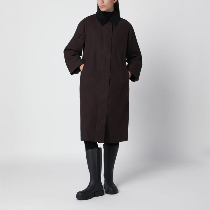 Tretorn Dunkelbrauner Dawn Mantel aus Baumwollmischung