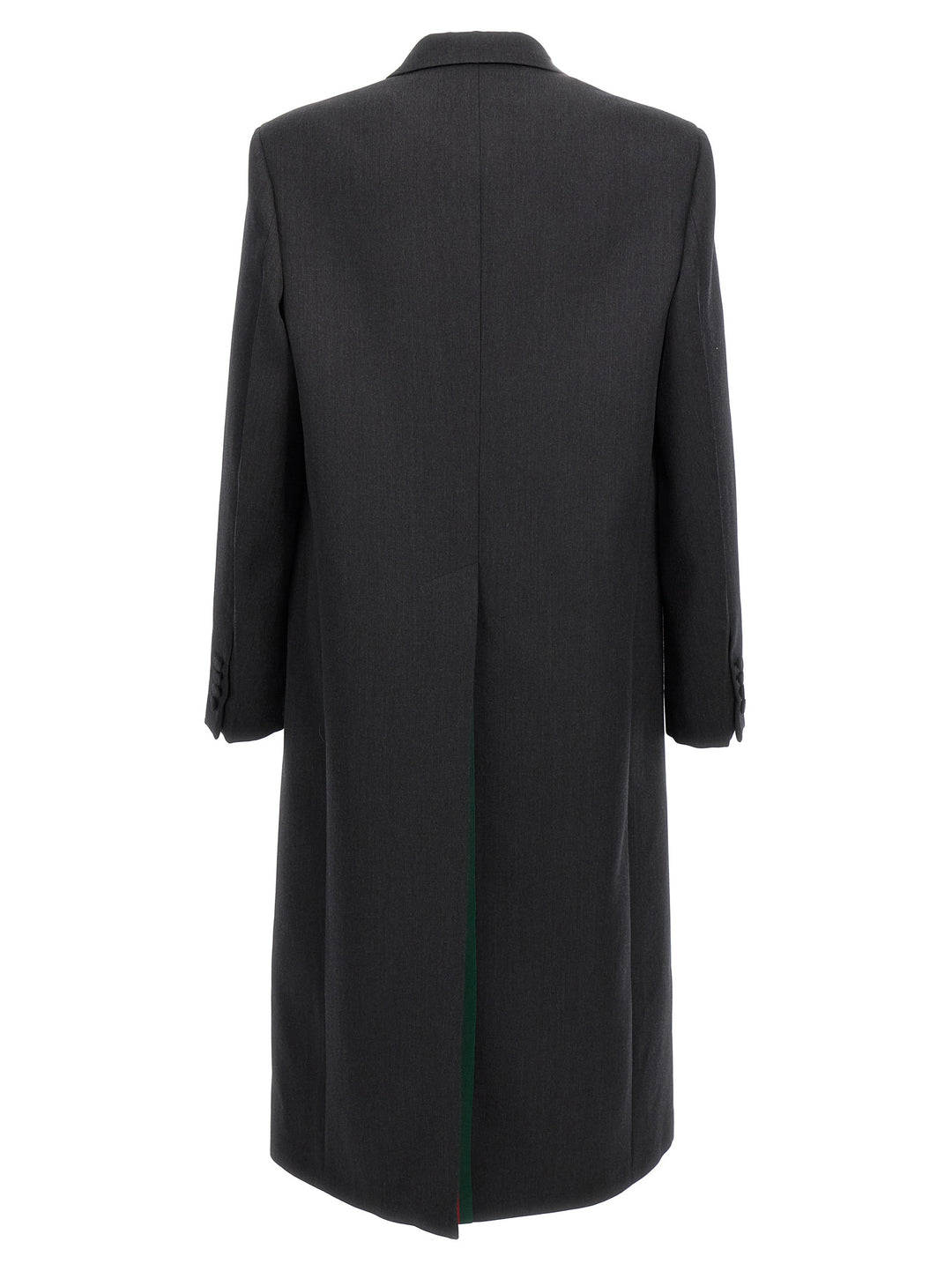 Gucci Double-Breasted Coat Trench e Impermeabili - Grigio | daa927850a397cf1723892b4e36394cdca8e9353