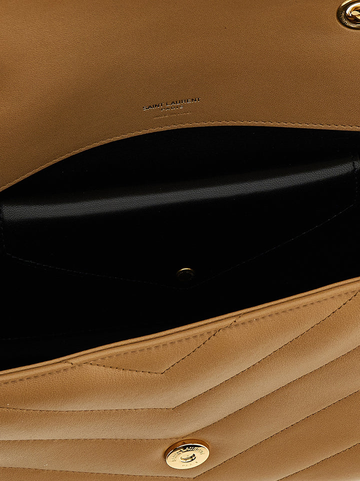 Saint Laurent Loulou Borse a Spalla e Tracolla - Beige | f7e2716bde81b943ac82fb7d837327dbc23e587f