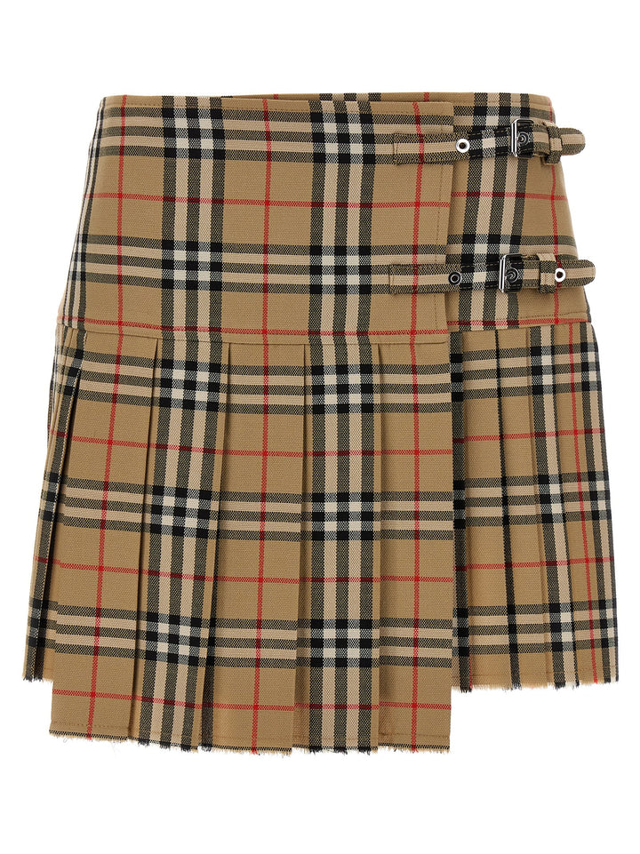 Burberry Kilt Skirt Gonne - Beige | 34216f0630b444f895cb5f7a99af3de1ef9f7584