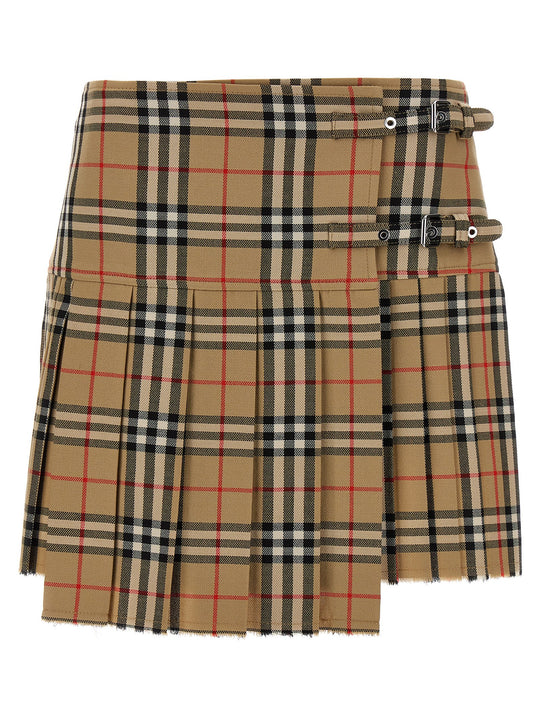 Kilt Skirt Gonne Beige