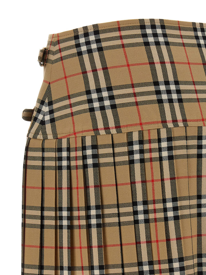 Burberry Kilt Skirt Gonne - Beige | 2bf481358cf72e94864d0beb92b2bbe90d65dd1a