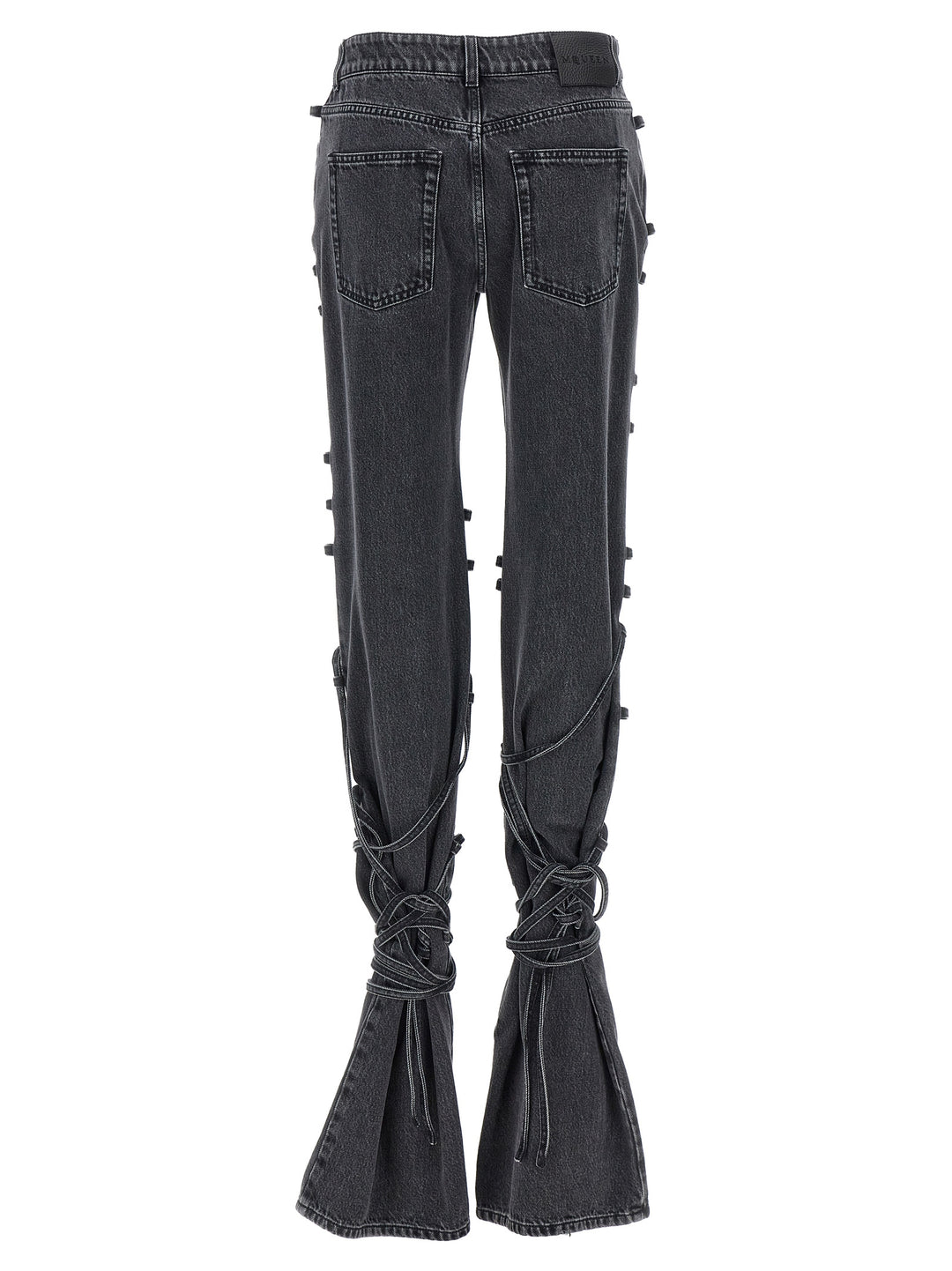 Mcqueen Asymmetric Closure Jeans - Nero | ded7dbe6f2518a6192ce0eb749333d7d66dbd2b2