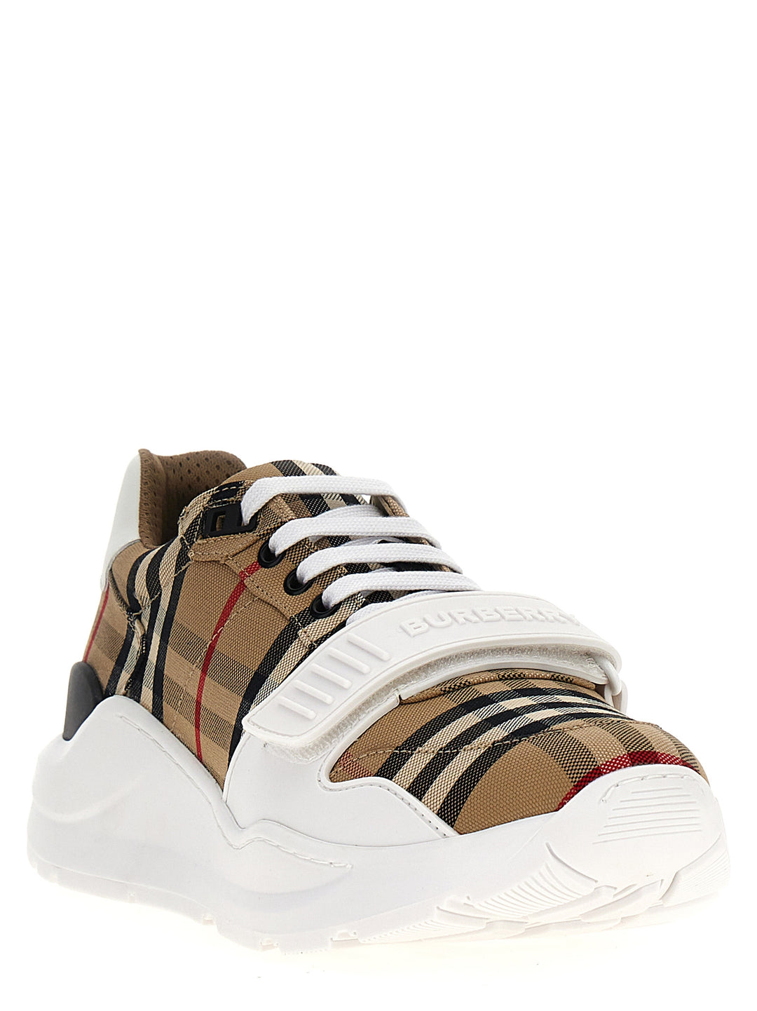 Burberry Check Sneakers - Beige | 68632248e9267c6871f8b3c7436eba22e6a0d987