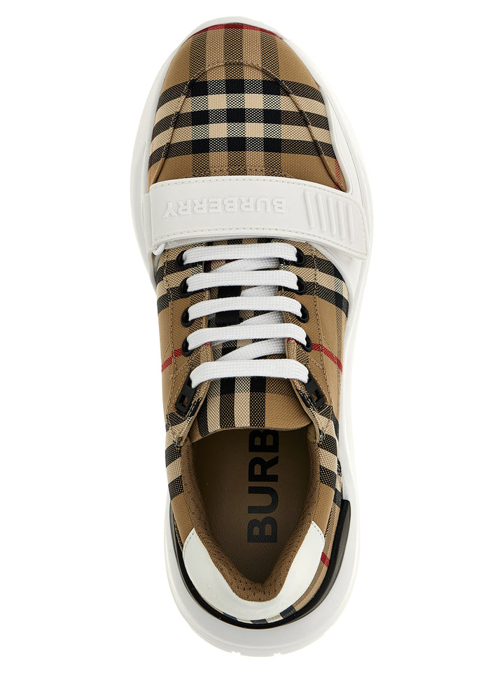 Burberry Check Sneakers - Beige | 1d605a0c976db680a232278c4883babc4546168c