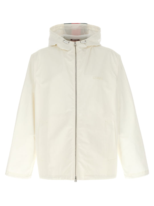 Nastro Web Water Repellent Jacket Puffer Jackets Bianco