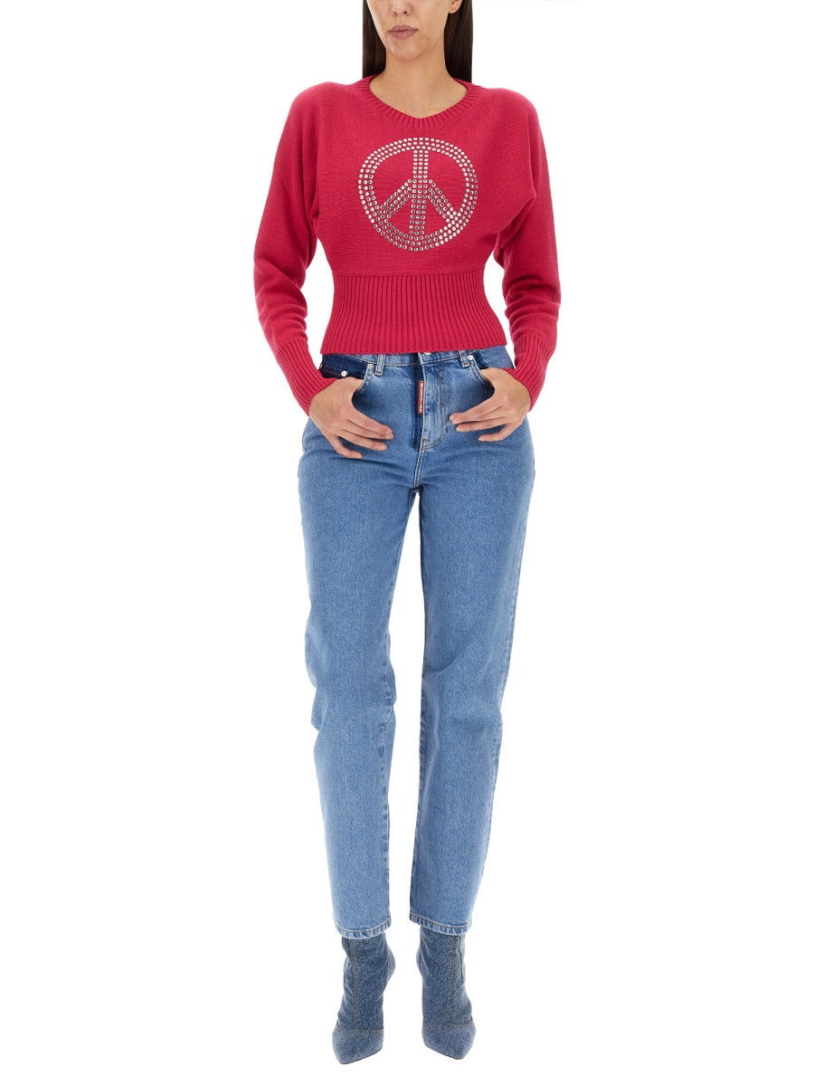 Moschino Jeans Maglioni - Fucsia | Wanan Luxury