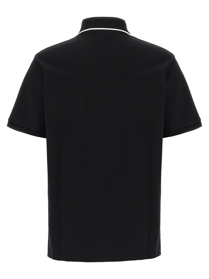 Gucci Logo Embroidery  Shirt Polo - Bianco/Nero | 914c3d997aef6a1e972093feff46f263690fc1d0