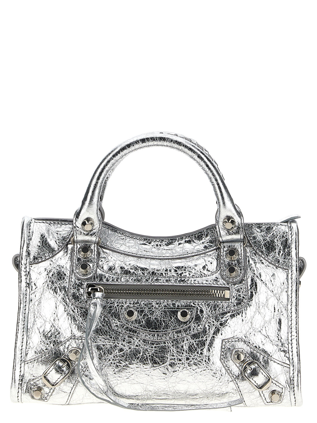 Balenciaga Le City Mini Borse a Mano - Silver | 703024b8b8d092fb980e011b1e1fd7d768f85432