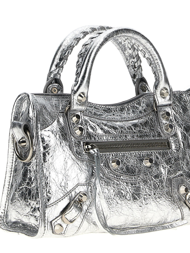 Balenciaga Le City Mini Borse a Mano - Silver | b020c7d2857a52e13e574e963f031bd244b9af2b