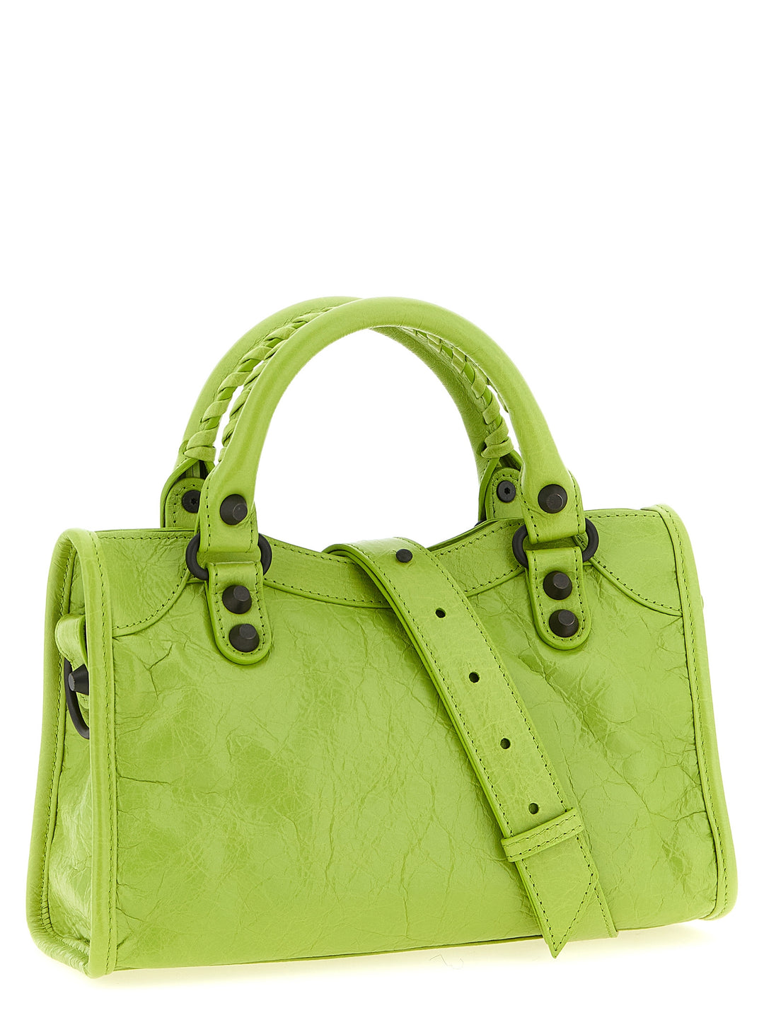 Balenciaga Le City Mini Borse a Mano - Verde | 3d399304929664bf74e9076e5ad2670f3a61e2d4