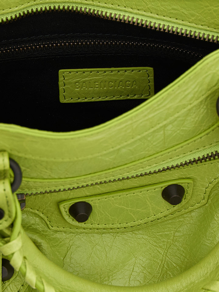 Balenciaga Le City Mini Borse a Mano - Verde | 586ca20c914565c77e06cc006c386ed57550ec26