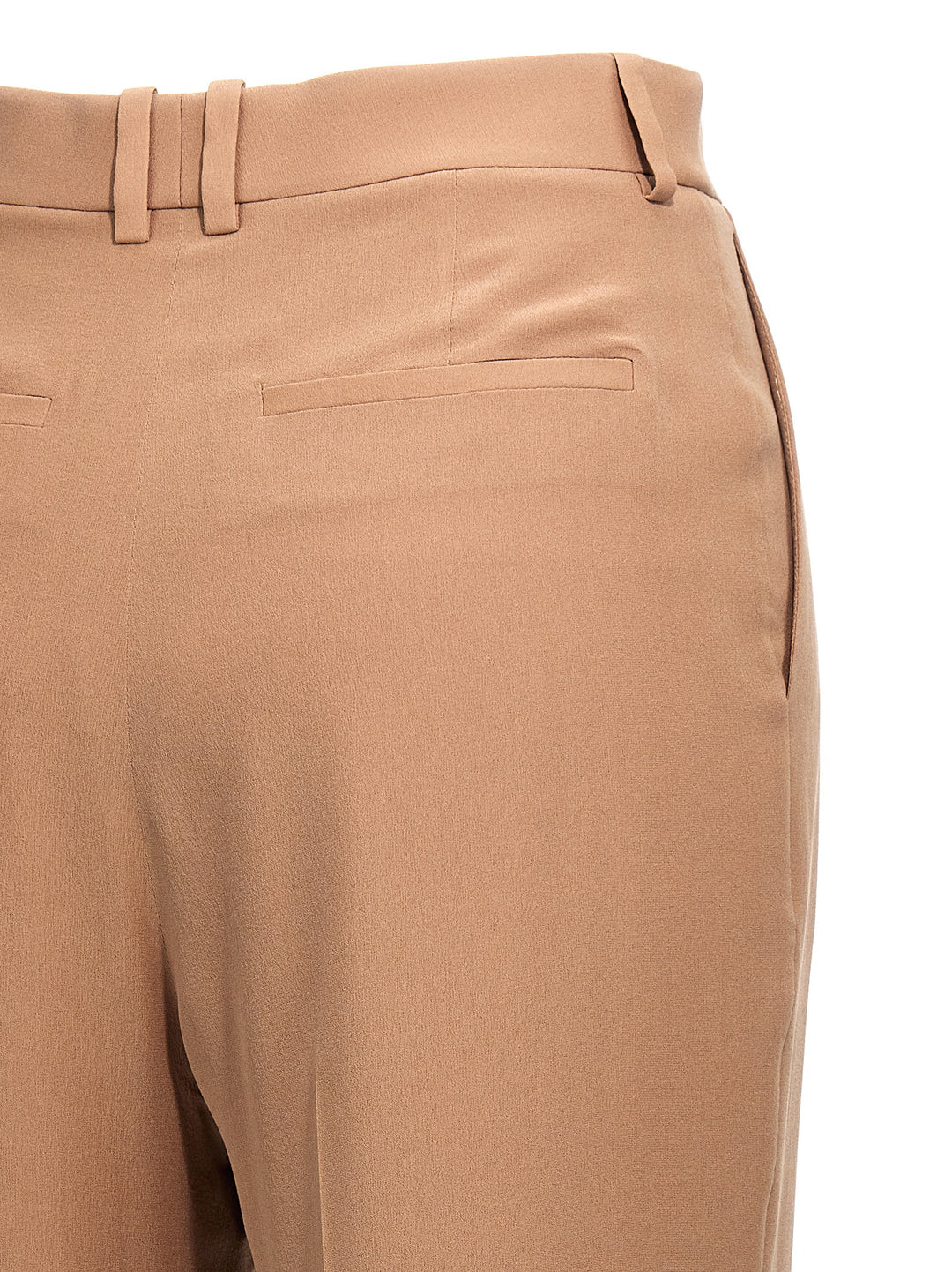 Saint Laurent Crepe Silk Pantaloni - Beige | ae2fac744f7d3e96f73ccd01be6c4c4b0cb5bdfc