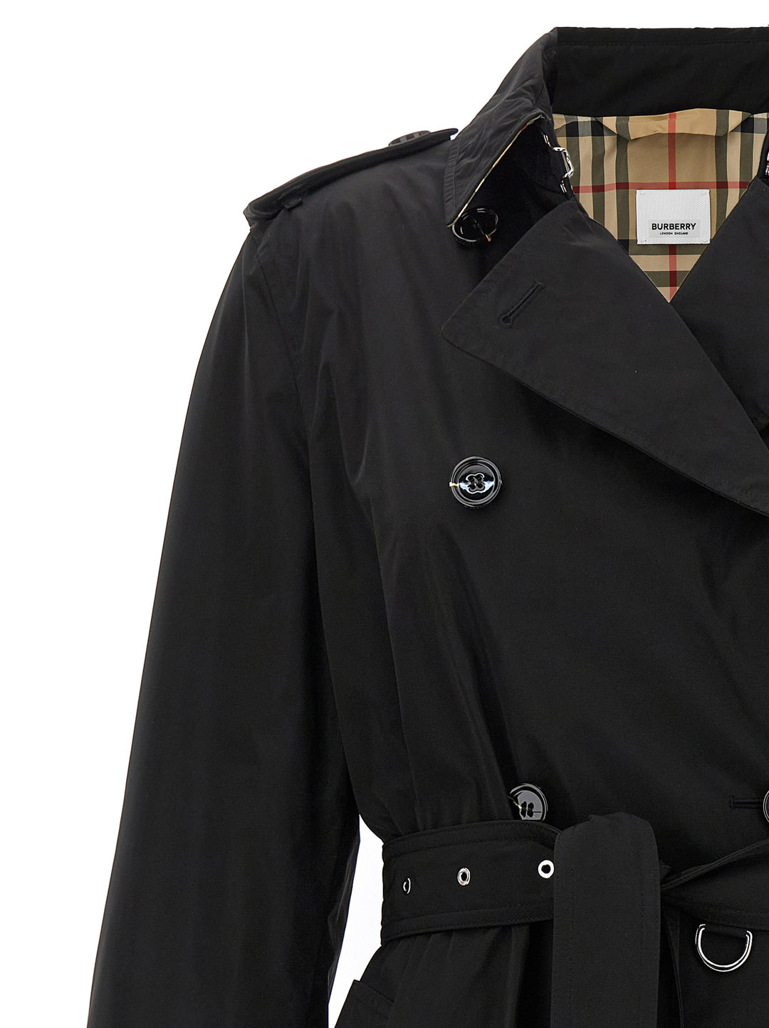 Burberry Kensington Trench e Impermeabili - Nero | 9af32a5850500ea7fa9c14117f1daad674e6f1f1