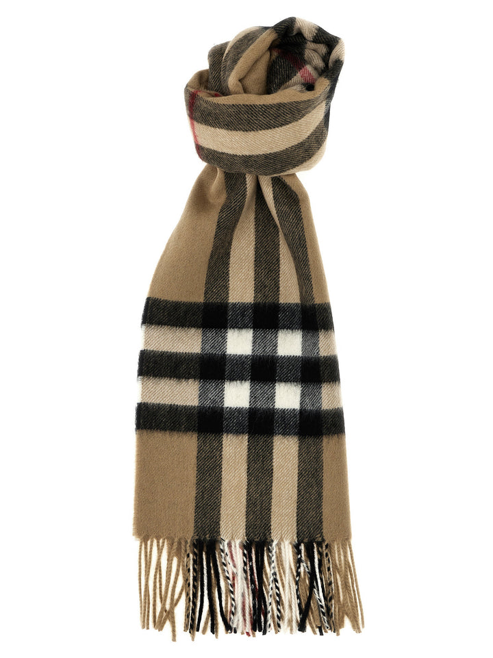 Burberry Check Cashmere Scarf Sciarpe - Beige | 12ddf829699166ff7b185bd0f06beebecace103f