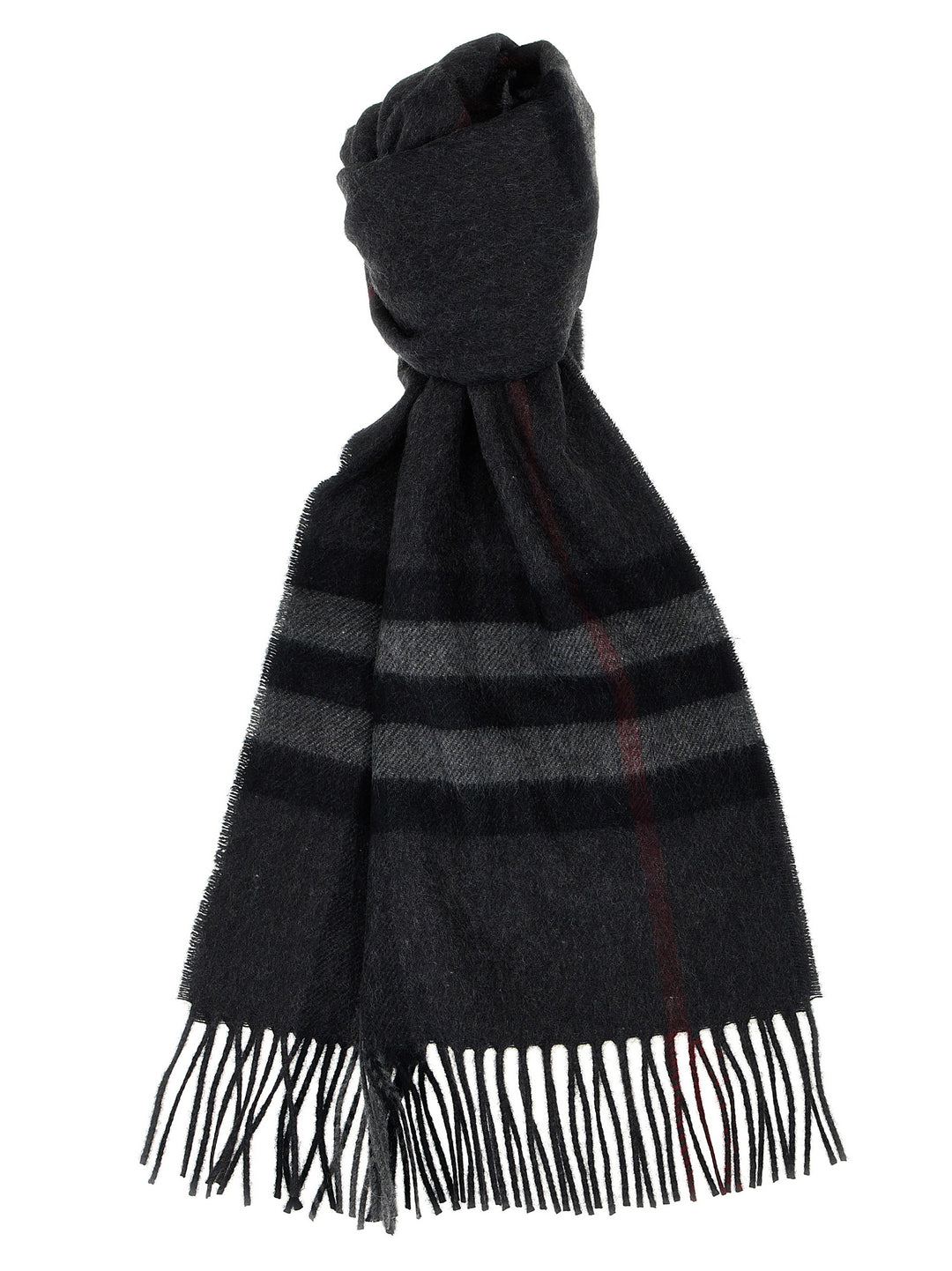 Burberry Check Scarf Sciarpe - Grigio | d79ff07c72595aa2d2bcb7ef56b1854beb25258b