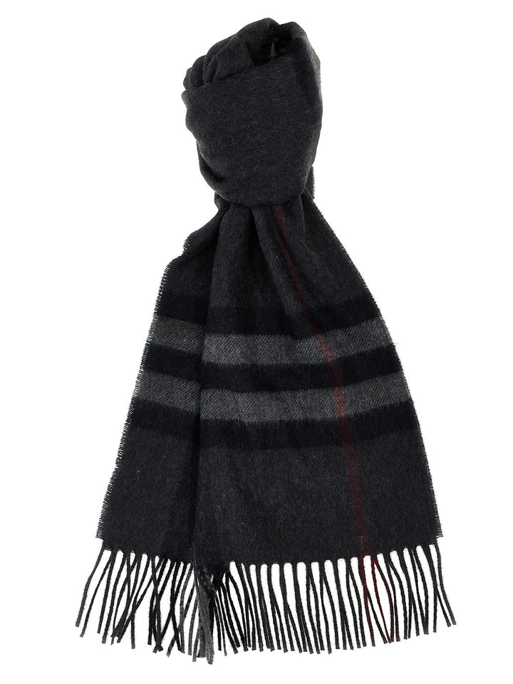 Burberry Check Scarf Sciarpe - Grigio | d79ff07c72595aa2d2bcb7ef56b1854beb25258b