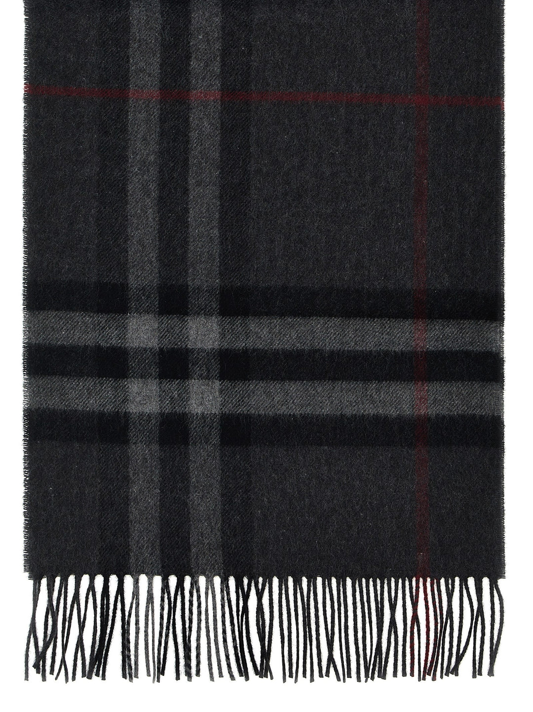 Burberry Check Scarf Sciarpe - Grigio | dcae0b18247ab9704367f84e01bf8b06c7ac6591